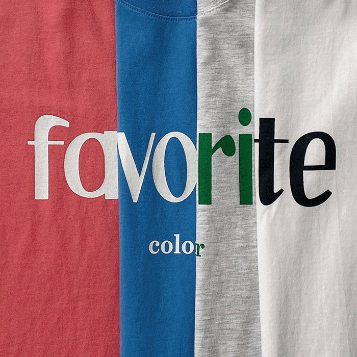 favorite 1/2 티셔츠(4colors)
