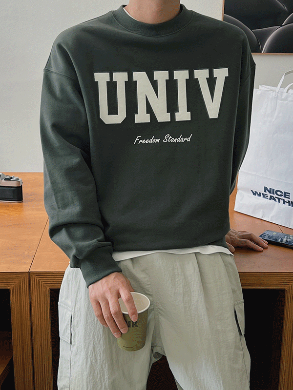UNIV 발포나염 헤비쭈리 맨투맨(4colors)